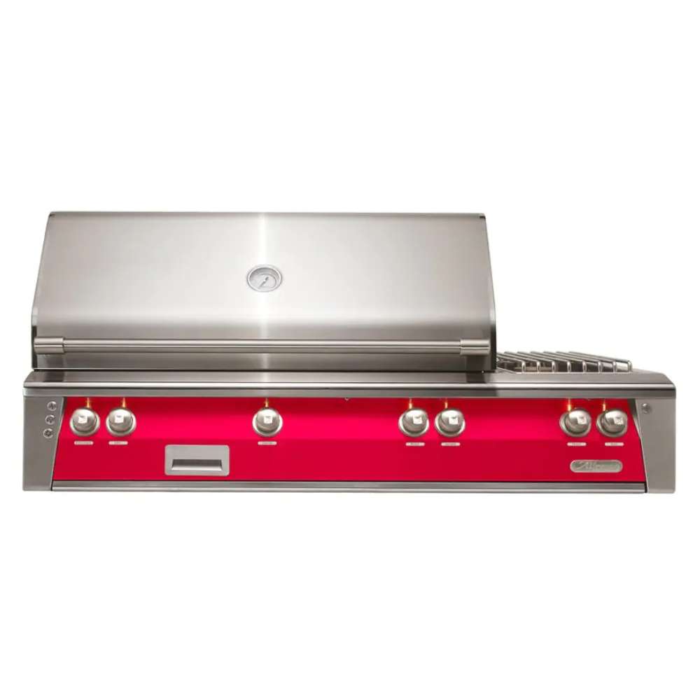 Raspberry Red Alfresco Grills 56″ Deluxe Grill Built-In