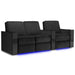 Raven Valencia Naples Prestige Home Theater Seating Row of 3 Loveseat Left Width 93 Height 37 Depth 35.5