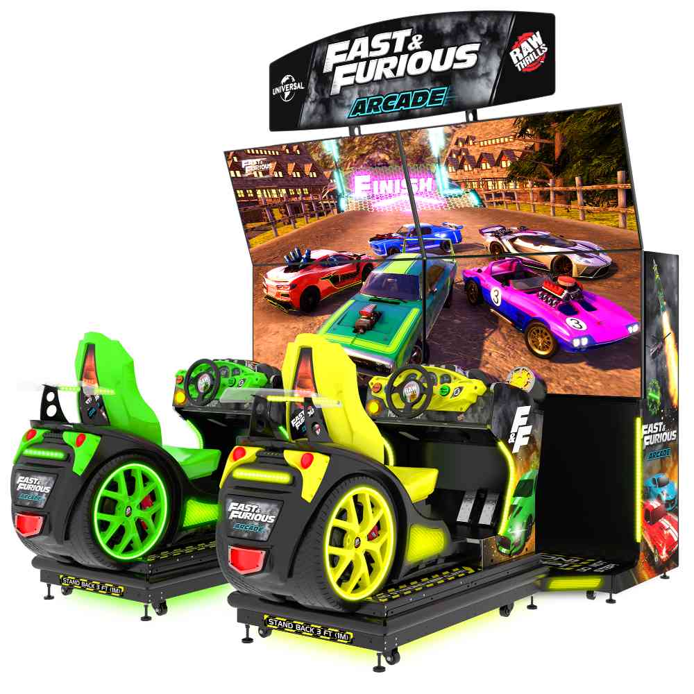 Raw Thrills Fast & Furious Arcade Machine-Freedom Room