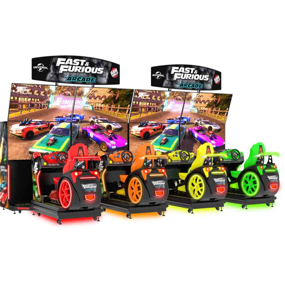 Raw Thrills Fast & Furious Arcade Machine-Freedom Room