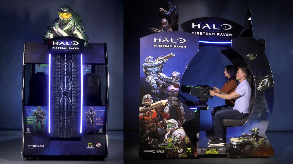 Raw Thrills Halo Fireteam Raven Arcade Machine-Freedom Room