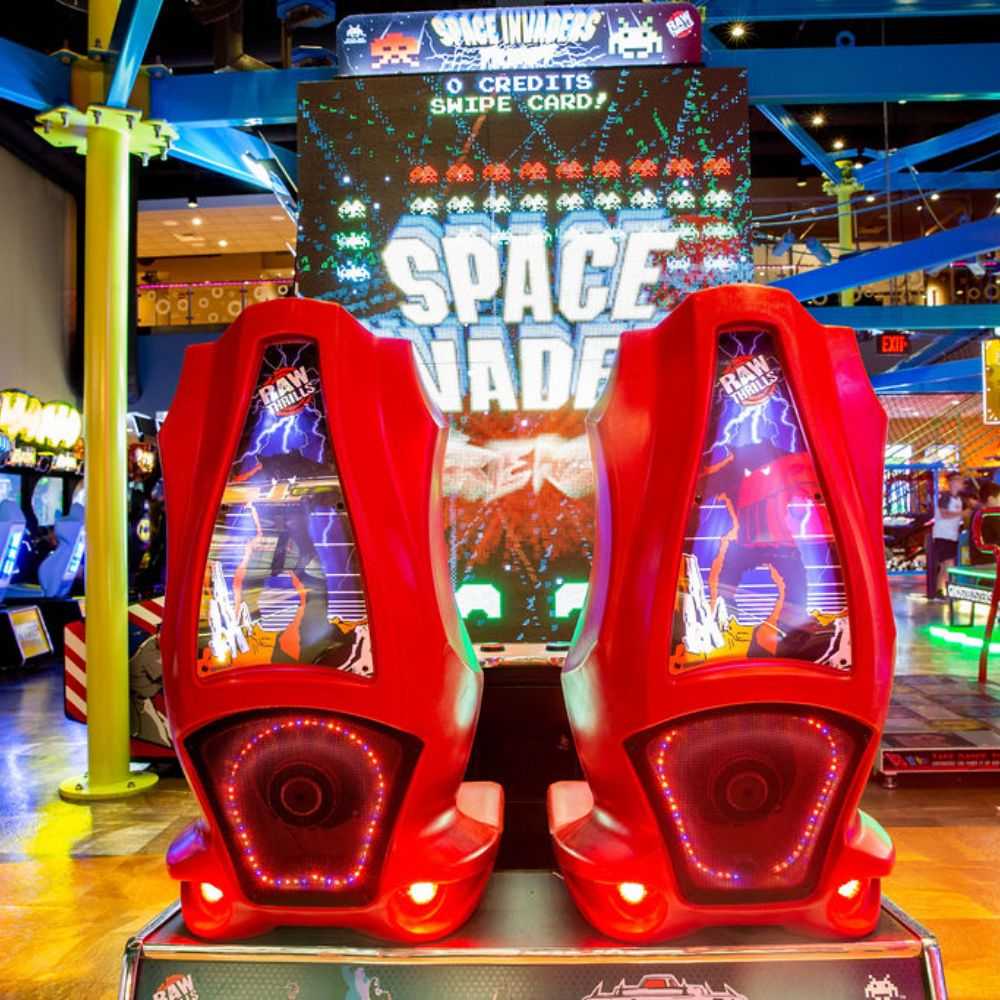 Raw Thrills Space Invaders Frenzy Arcade Machine-Freedom Room