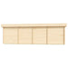 Rear view of the GardenHouse24 USA ALU Concept Lounge 44B Garden Room displays its solid wood-panel wall design with no windows