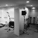Recording studio setup featuring microphones, instruments, and multiple GIK Acoustics ScreenPanel Vocal Screen units creating acoustic separation