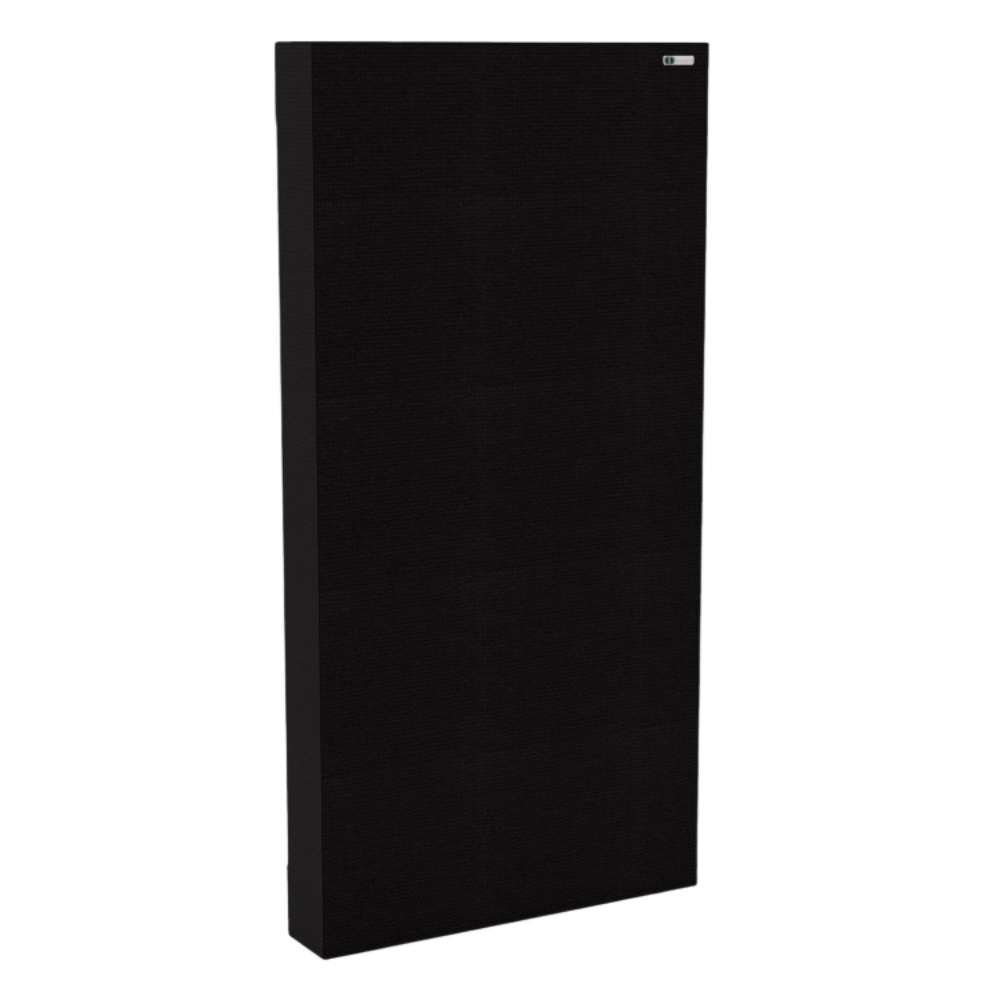 Rectangle Black GIK Acoustics Classic Bass Trap in black fabric finish for reducing low-frequency sound buildup