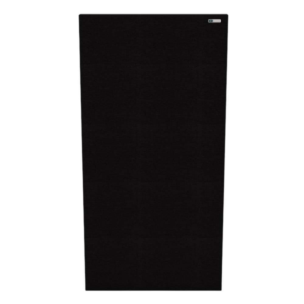 Rectangle Black GIK Acoustics FlexRange Acoustic Panel in solid black fabric designed to reduce echoes and improve room acoustics