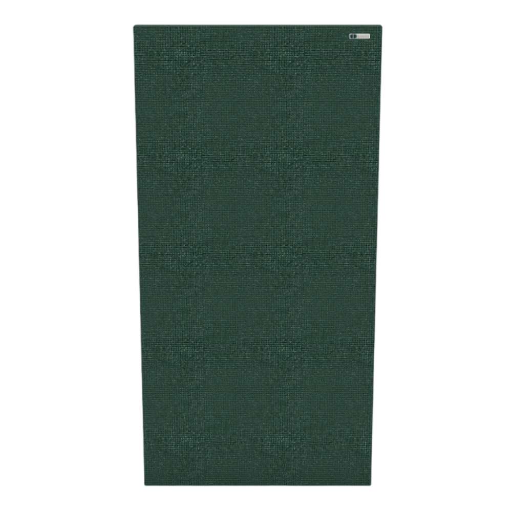Rectangle Lora GIK Acoustics Classic Acoustic Panel in deep forest green fabric, shown as a tall rectangular sound-absorbing wall panel