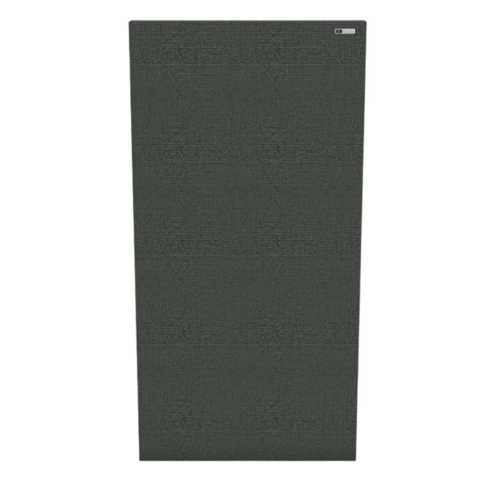 Rectangle Merrick GIK Acoustics Classic Acoustic Panel in dark charcoal gray fabric, shown as a tall rectangular panel with a textured woven finish