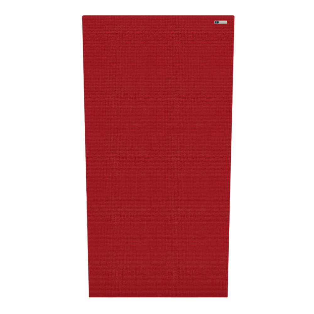 Rectangle Pitlochry GIK Acoustics Classic Acoustic Panel in vibrant red fabric, shown as a tall rectangular acoustic wall panel