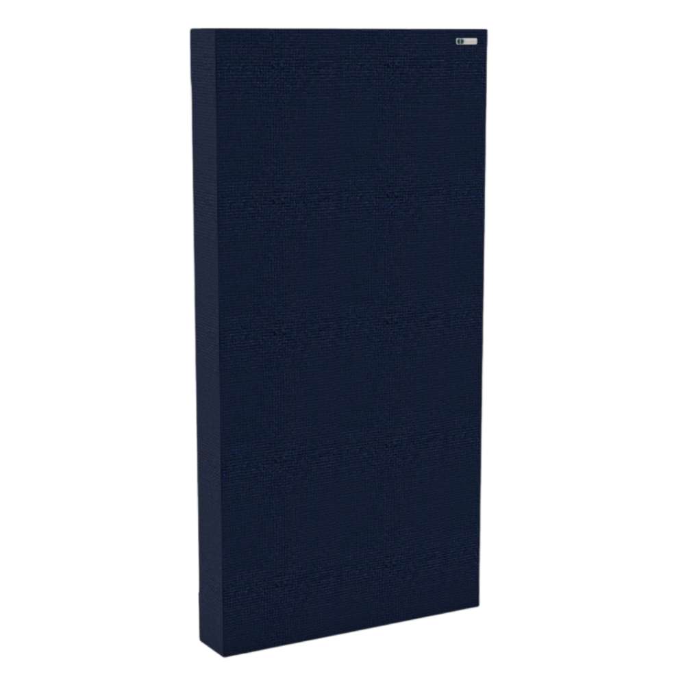Rectangle Walten GIK Acoustics Classic Bass Trap in navy blue fabric finish for better bass management and sound control