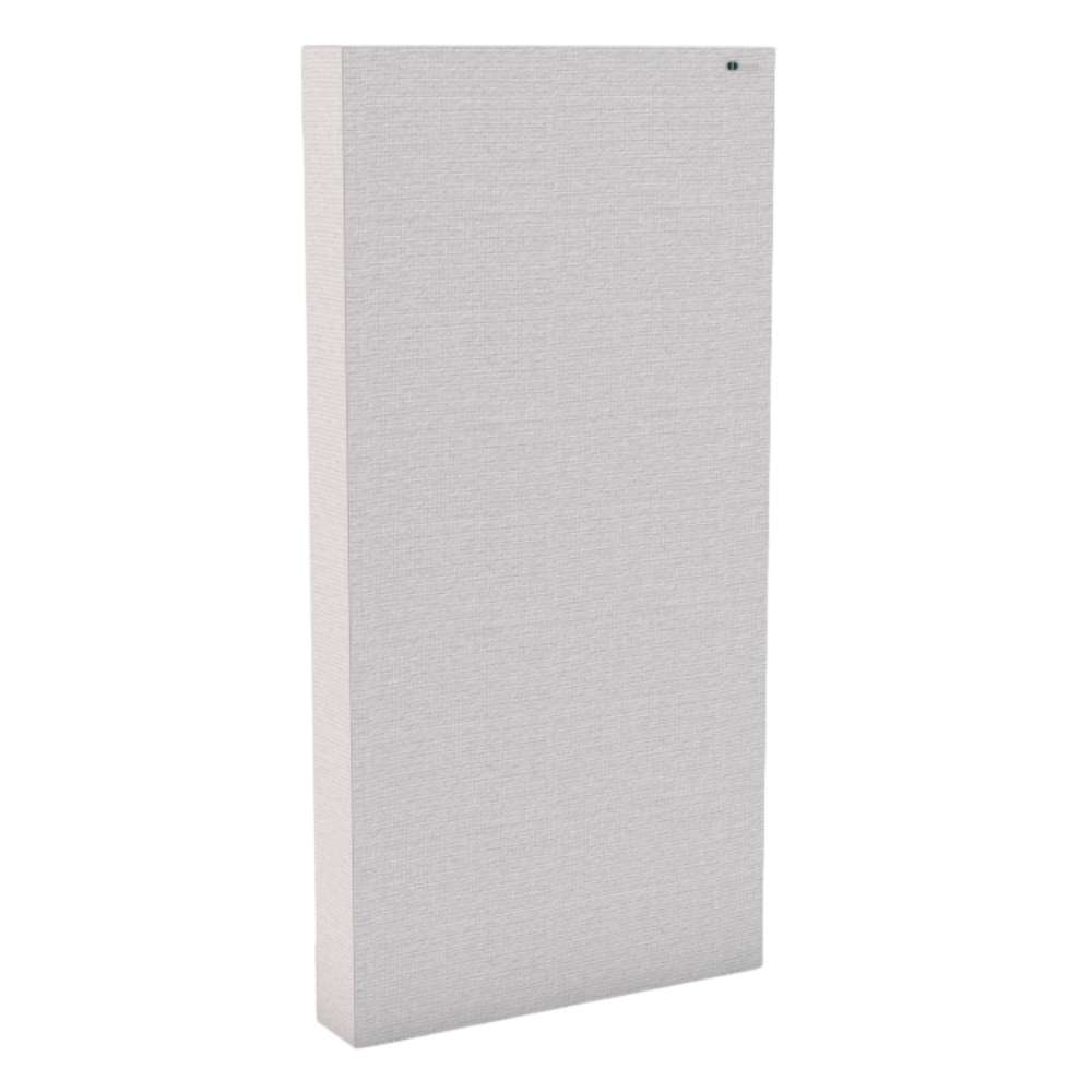 Rectangle White GIK Acoustics Classic Bass Trap in white fabric finish for simple acoustic treatment and clearer room sound