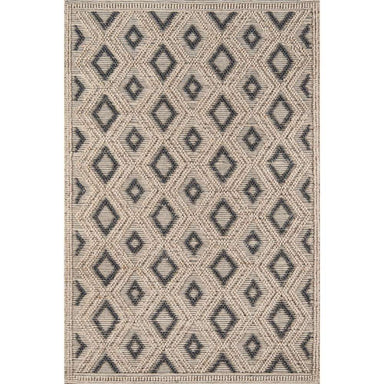 Rectangular Momeni Andes Indoor Rug - AND-2 Beige showcases a repeated diamond pattern