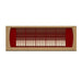 Red glowing heater element with a metal guard used in Golden Designs Maxxus Serenity Dual Tech 2 Person Low EMF Far Infrared Sauna