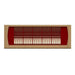 Red glowing heater element with a metal guard used in Golden Designs Maxxus Trinity Dual Tech 3 Person Low EMF Far Infrared Sauna