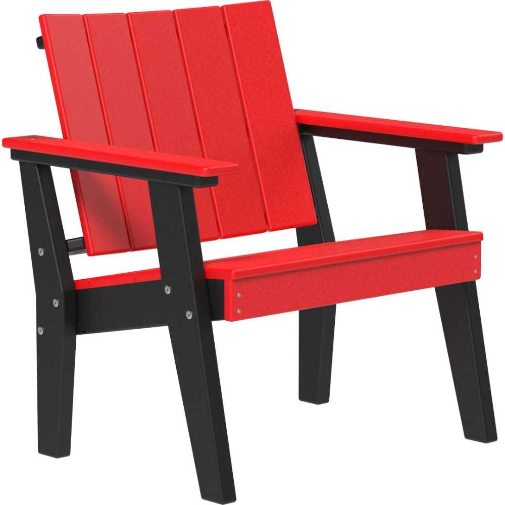 Red and Black LuxCraft Urban Chat Chair