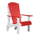 Red and White LuxCraft Royal Adirondack Chair