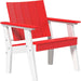 Red and White LuxCraft Urban Chat Chair