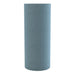 Regular Dolphin GIK Acoustics TurboTrap™ Cylindrical Bass Trap in soft blue fabric for managing low-frequency reflections