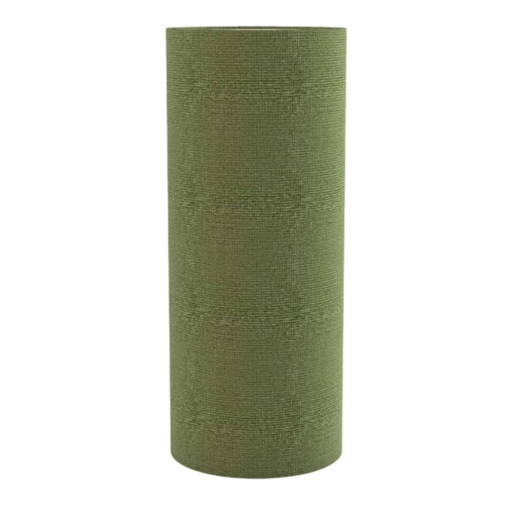 Regular Fair Isle GIK Acoustics TurboTrap™ Cylindrical Bass Trap in olive green fabric for enhanced bass absorption