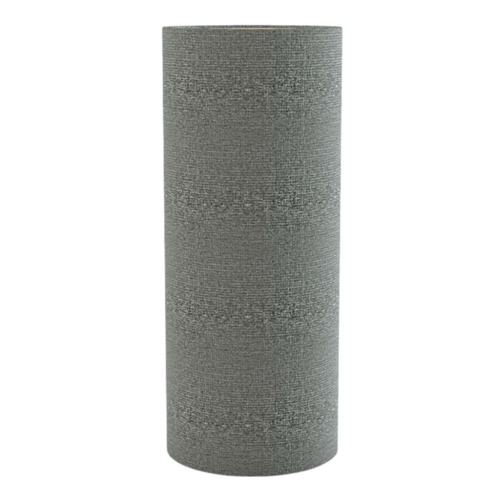 Regular Lead GIK Acoustics TurboTrap™ Cylindrical Bass Trap in gray-green fabric for controlling bass resonance