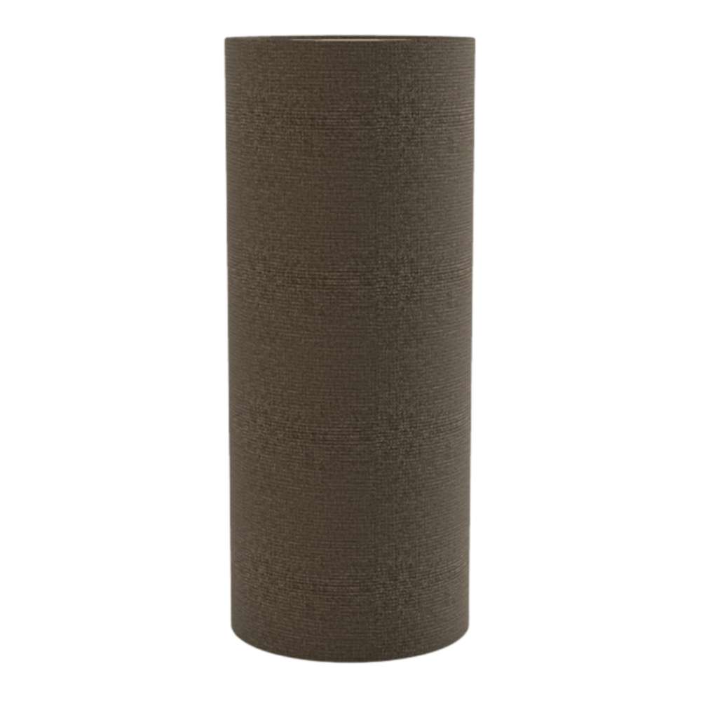 Regular Lerwick GIK Acoustics TurboTrap™ Cylindrical Bass Trap in dark brown fabric for acoustic bass management