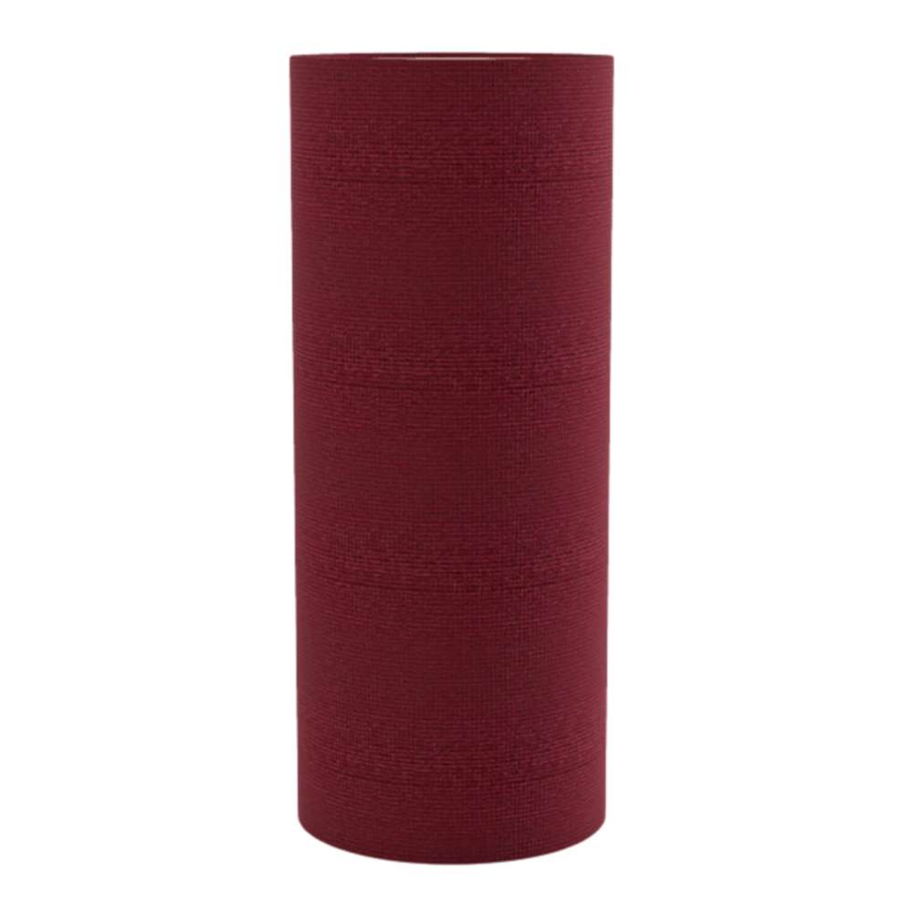 Regular Tummel GIK Acoustics TurboTrap™ Cylindrical Bass Trap in burgundy fabric for controlling low-frequency reflections