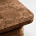 Rich burl wood grain and rounded edges highlight the elegant design of Crate & Barrel Greye 60" Burl Wood Desk with Swivel Drawers