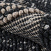 Rolled of Momeni Andes Indoor Rug - AND-1 Charcoal shows its thick, handwoven texture and durable construction