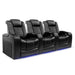 Row of 3 Width 99 Height 43.5 Depth 40 Valencia Tuscany Home Theater Seating