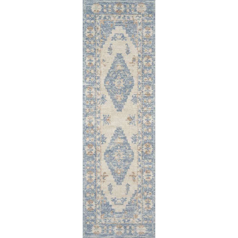 Runner style of Momeni Anatolia Indoor Rug - ANA-1 Blue offers the same intricate pattern in a long, narrow format