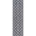 Runner style of Momeni Andes Indoor Rug - AND-7 Charcoal provides a sleek, textured accent for hallways or narrow spaces