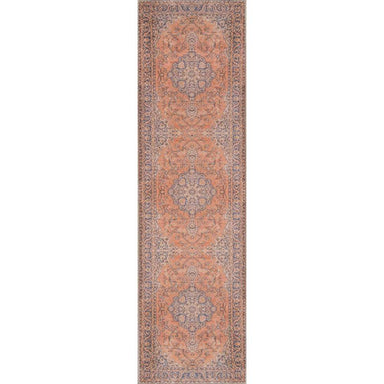 Runner version of Momeni Afshar Indoor Rug - AFS11 Copper features three repeating medallions