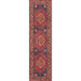 Runner version of Momeni Afshar Indoor Rug - AFS16 Red provides a long, narrow design with repeating medallions