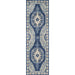 Runner version of Momeni Anatolia Indoor Rug - ANA-3 Navy showcases its long, symmetrical medallion design