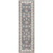 Runner version of Momeni Anatolia Indoor Rug - ANA-8 Charcoal displays the same timeless design in a narrow, elongated shape