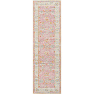 Runner version of Momeni Anatolia Indoor Rug - ANA-8 Pink offers a narrow, elongated design ideal
