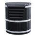 Sawmill Structures Chiller Plunge is shown with a ridged black cover and sleek metal bands