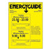 Senville 15000 BTU Mini Split Air Conditioner - Heat Pump - SENA/15HF EnergyGuide label showing high cooling and heating efficiency ratings