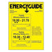 Senville 18000 BTU 1-Way Cassette Air Conditioner - Heat Pump - SENA-18HF-1WC EnergyGuide label showing heating and cooling efficiency ratings