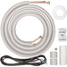 Senville 18000 BTU 1-Way Cassette Air Conditioner - Heat Pump - SENA-18HF-1WC installation kit with insulated line set and wiring