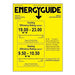 Senville 28000 BTU Dual Zone Ceiling Air Conditioner - Heat Pump - SENA/30HF/DIC EnergyGuide label showing cooling and heating efficiency ratings