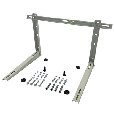 Senville 3 Piece Outdoor Wall Mount/Bracket for Mini Split (18000-36000 BTU) with adjustable steel brackets, mounting hardware, and vibration pads for secure outdoor condenser installation