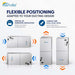 Senville 36000 BTU Central Air Conditioner - Heat Pump - SENDC-36HF with flexible vertical and horizontal installation for compact ducted HVAC setups