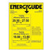Senville 9000 BTU Ceiling Cassette Air Conditioner - Heat Pump - SENA/09HF/IC EnergyGuide label showing high-efficiency cooling and heating ratings