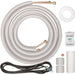 Senville 9000 BTU Ceiling Cassette Air Conditioner - Heat Pump - SENA/09HF/IC installation kit with insulated line set and wiring