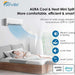 Senville 9000 BTU Mini Split Air Conditioner - Heat Pump - ELITE Series cooling and heating a bedroom with smart controls and Alexa compatibility