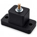 Senville Rubber Pads for Mounting Mini Split AC Condenser shown as a black anti-vibration mounting pad with a threaded bolt and two mounting holes