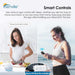 Senville 18000 BTU Dual Zone Mini Split Air Conditioner - Heat Pump - SENA18HFD can be controlled by voice or app using Alexa