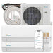 Senville 18000 BTU Dual Zone Mini Split Air Conditioner - Heat Pump - SENA18HFD comes with two indoor units, an outdoor condenser, remote controls, copper lines, and app control via smartphone