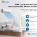 Senville 24000 BTU Mini Split Air Conditioner - Heat Pump - SENA24HF cools a bedroom quietly and works with Alexa